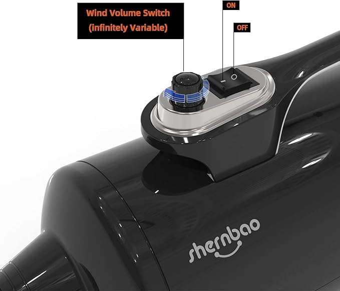 Shernbao Hurricane DHD-2400T 6.0HP Dual Motor High Velocity Dog Dryer – Professional Pet Grooming Blower