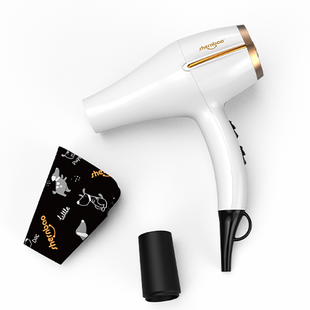 Shernbao HD-101A Professional Handheld Dog Dryer – Lightweight Pet Grooming Finishing Dryer with Heat & Speed Control