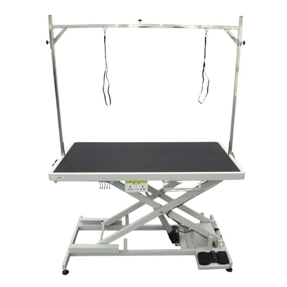 Shernbao FT-808P Low-Low Electric Grooming Table – Professional Adjustable Height Dog Grooming Table (Heavy Duty)