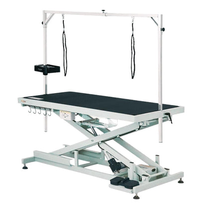 Shernbao FT-808P Low-Low Electric Grooming Table – Professional Adjustable Height Dog Grooming Table (Heavy Duty)